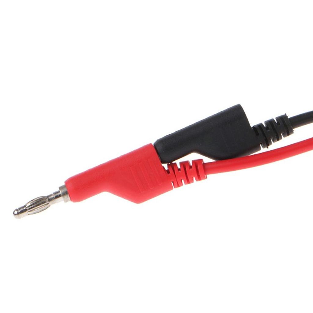 39 Inch Multimeter Test Lead Set - Soft Silicone Stackable Banana to Banana Plug Test Wire Cable Kit for Electrical Testing 1000V/15A