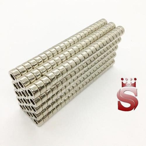 Nam châm viên tròn lỗ thẳng đường kính ngoài 15mm
