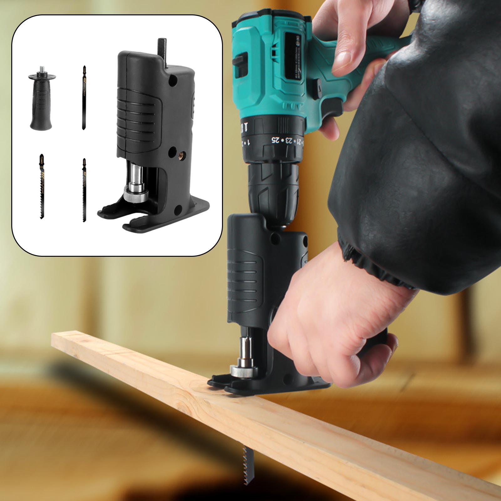 Electric Drill Modified to Electric Saws Accessory Conversion for Cutting