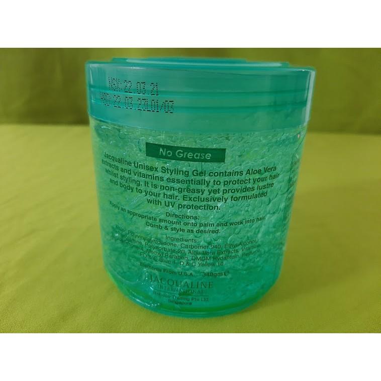 Gel Vuốt Tóc Unisex Jacqualine 340gr (Aloe Vera)