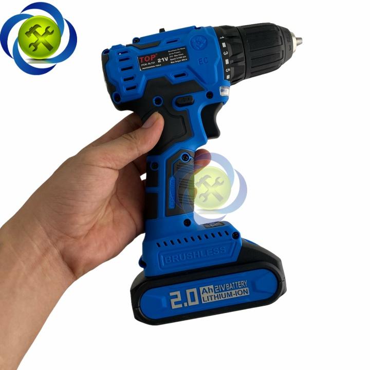 Máy khoan pin 21V TOP BLT21 động cơ không chổi than
