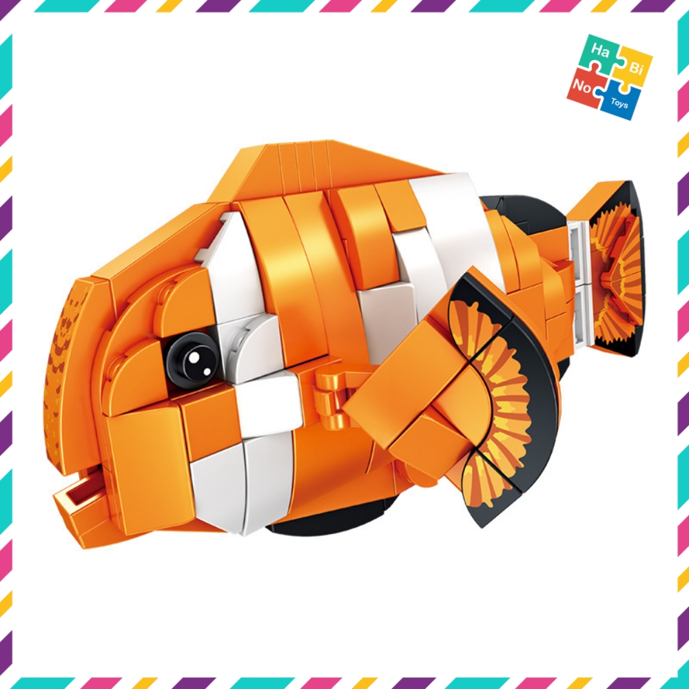 Đồ Chơi Lắp Ráp Con Vật Thú Cưng Cá Mập Voi Cua Nemo Biến Đổi 2 Mô Hình Robot Cho Trẻ Từ 6 Tuổi Panlos