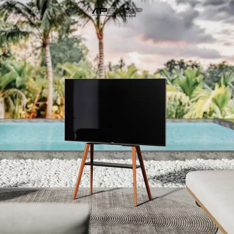 Khung Treo TV Chân Gỗ Brateck FS36-44F-02 (43"-65") – Hàng Chính Hãng