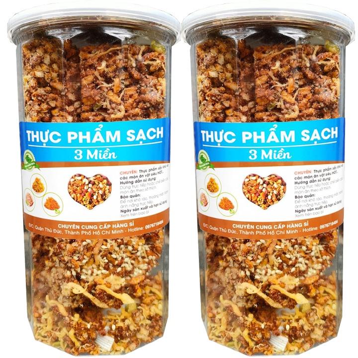 Combo 2 Hũ - Thanh Cơm Gạo Lứt Chà Bông Thượng Hạng Mỗi Hũ 250G TPS