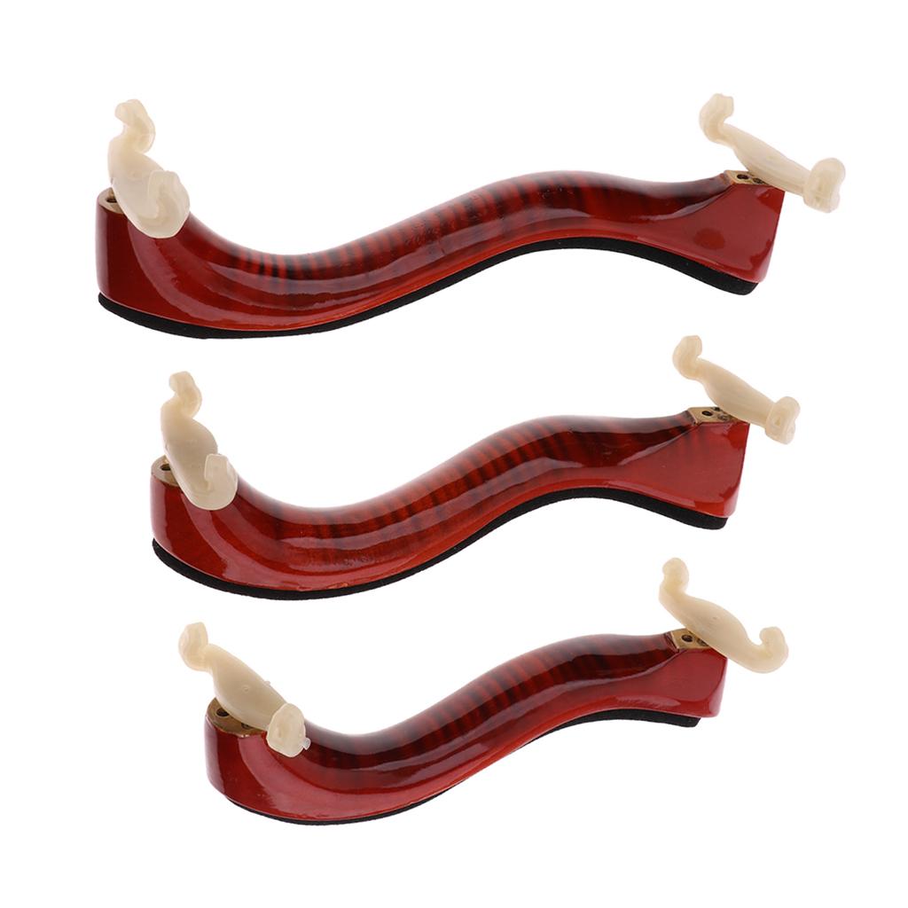 Wooden Violin Fiddle Replacement Shoulder Rest for 4/4 3/4 Scale Violin