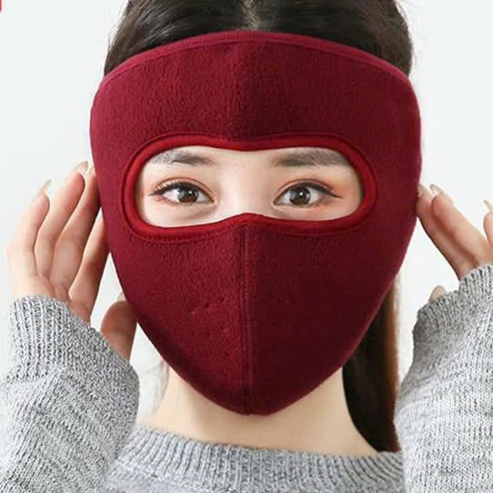 COMBO 2 Khẩu trang ninja vải nỉ kính che kín mặt kín tai chống nắng gió lạnh bụi - khau trang kinh che kin MÀU ĐEN