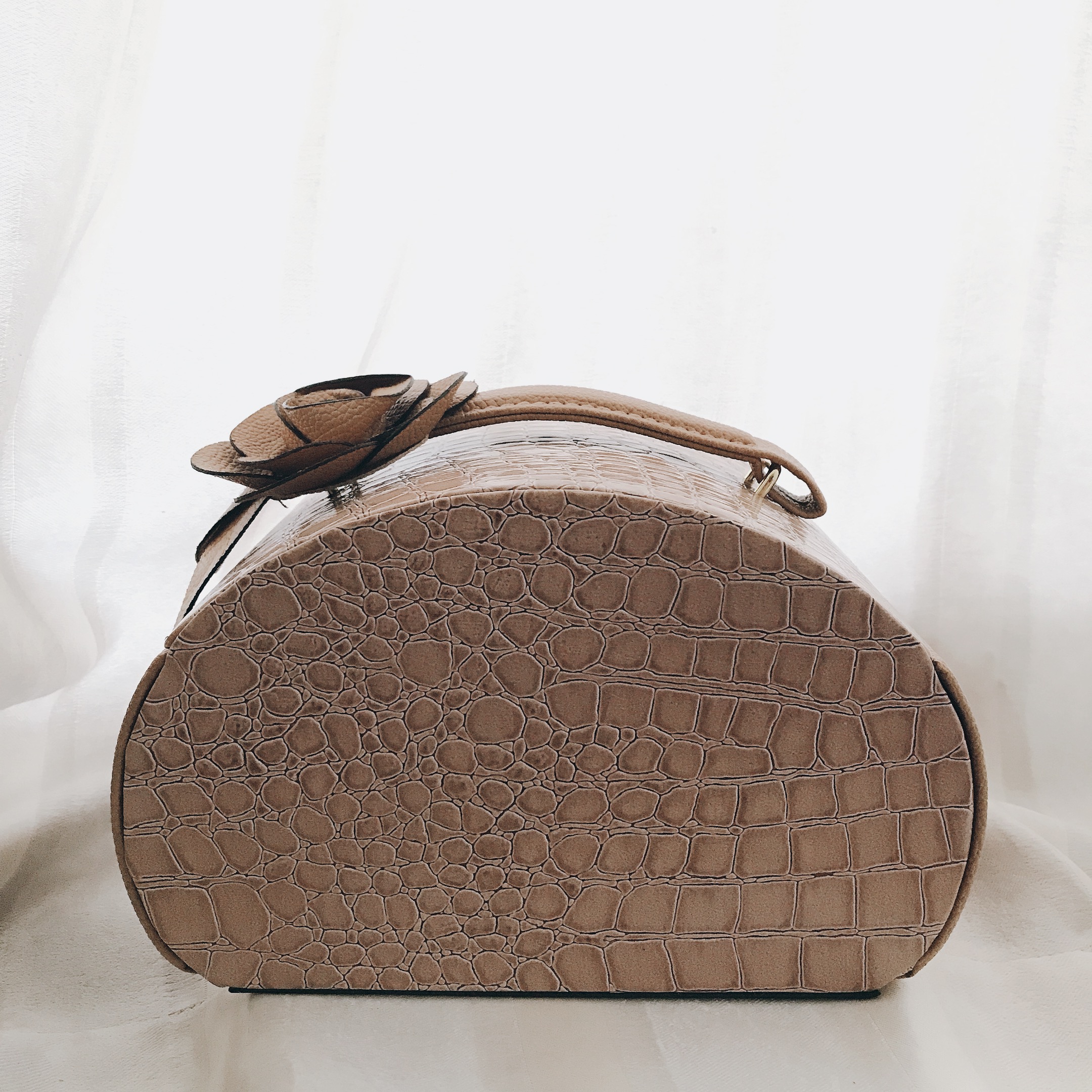 Hộp đựng nữ trang trang sức nhiều ngăn màu nâu cafe 2801 HTS2801SS