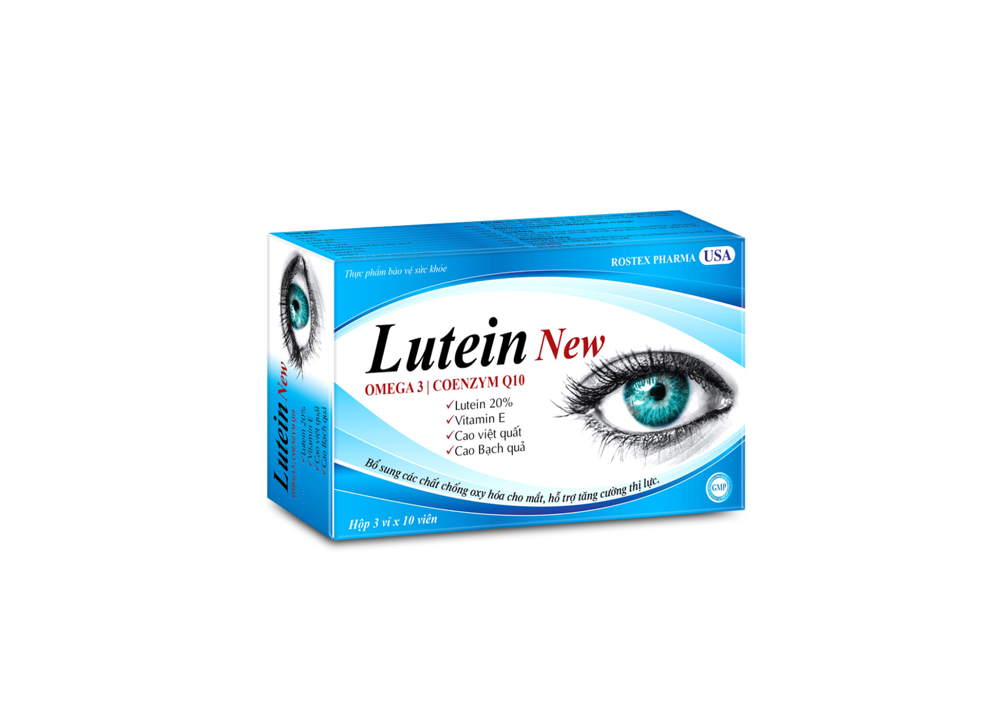 Combo 2 Hộp Viên uống sáng mắt HDPHARMA Lutein Omega 3 giảm khô mắt, mờ mắt, mỏi mắt - Hộp 30 viên