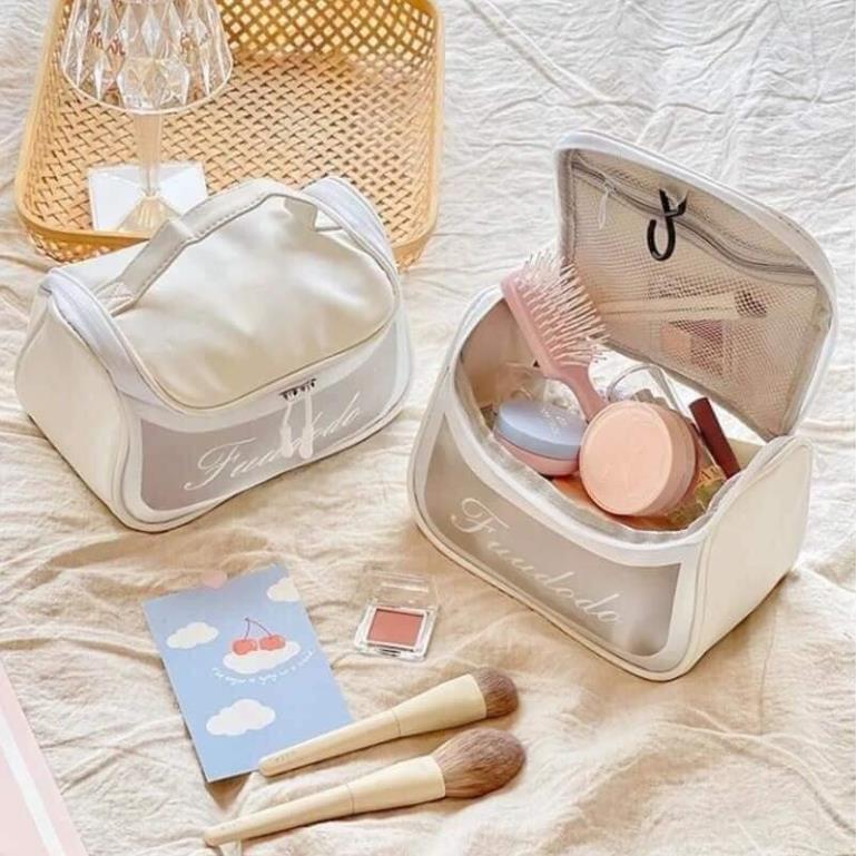 TÚI ĐỰNG MỸ PHẨM COSMETIC BẰNG NHỰA TRONG SUỐT ĐỰNG ĐỒ DÙNG CÁ NHÂN CHỐNG THẤM NƯỚC CHỐNG BÁM BẨN DỄ DÀNG VỆ SINH