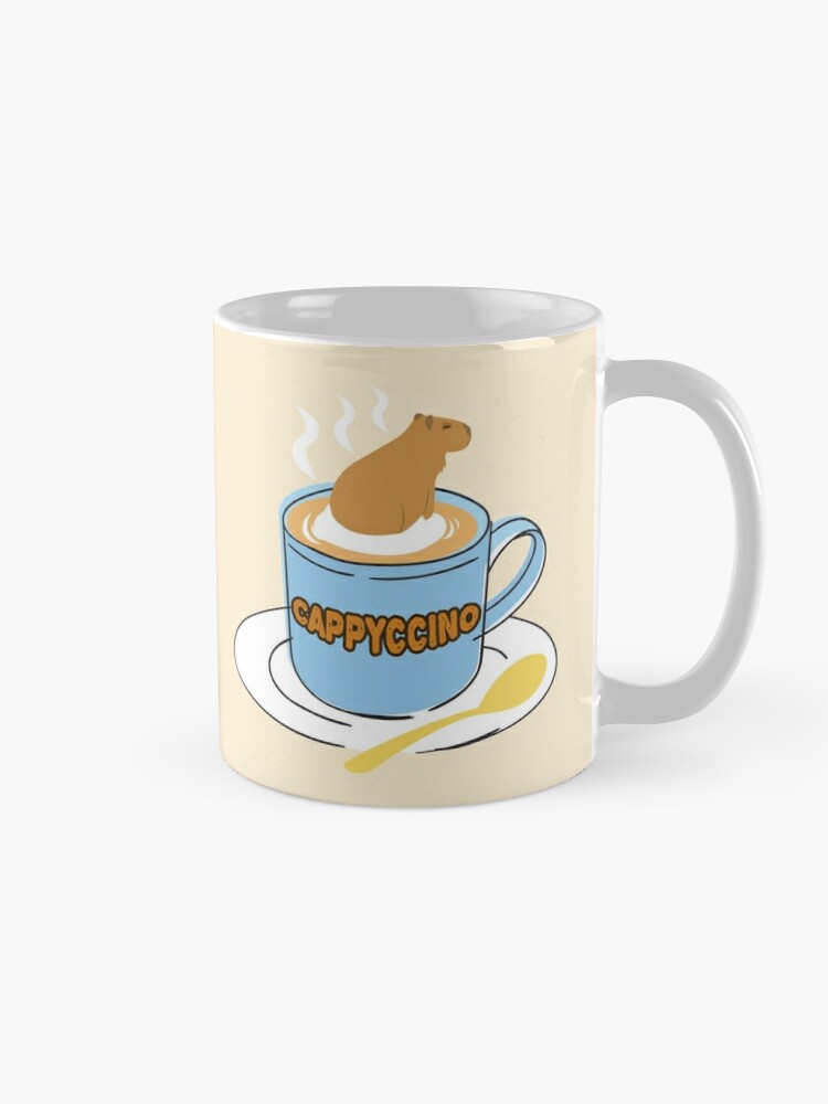 Cốc sứ uống nước cappyccino capybara fun coffee