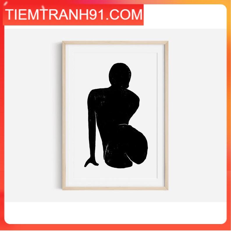 Tranh treo tường | Tranh nghệ thuật trừu tượng - Abstract Figure Print, Abstract Wall Art 01
