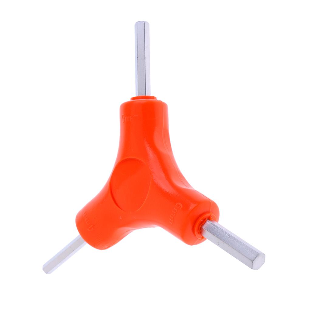 Multi-function Bike Bicycle Repair Tool 3 Way Hex Wrench Tool Size 4mm 5mm 6mm
