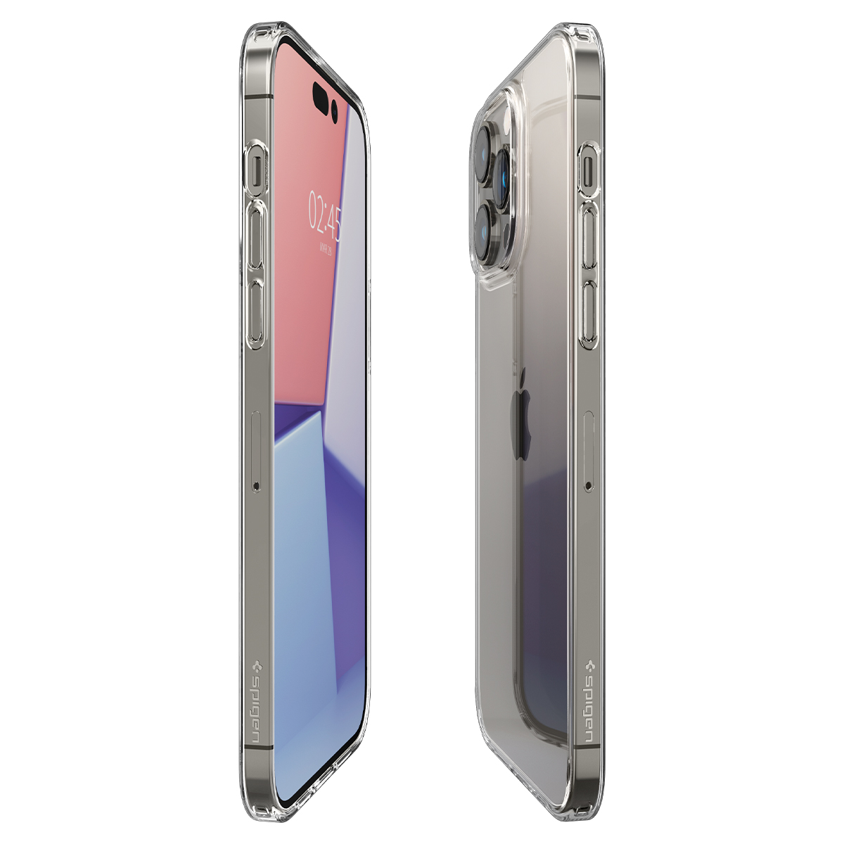 ỐP LƯNG DÀNH CHO IPHONE 13 PRO MAX ULTRA SPIGEN HYBRID CRYSTAL CLEAR pha kính trong veo và một lớp viền cao su đàn hồi với công nghệ chống sốc- Hàng Chính Hãng
