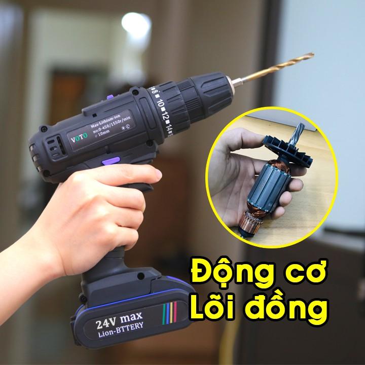 Khoan Pin 24v Voto Hộp Nhựa Cao Cấp