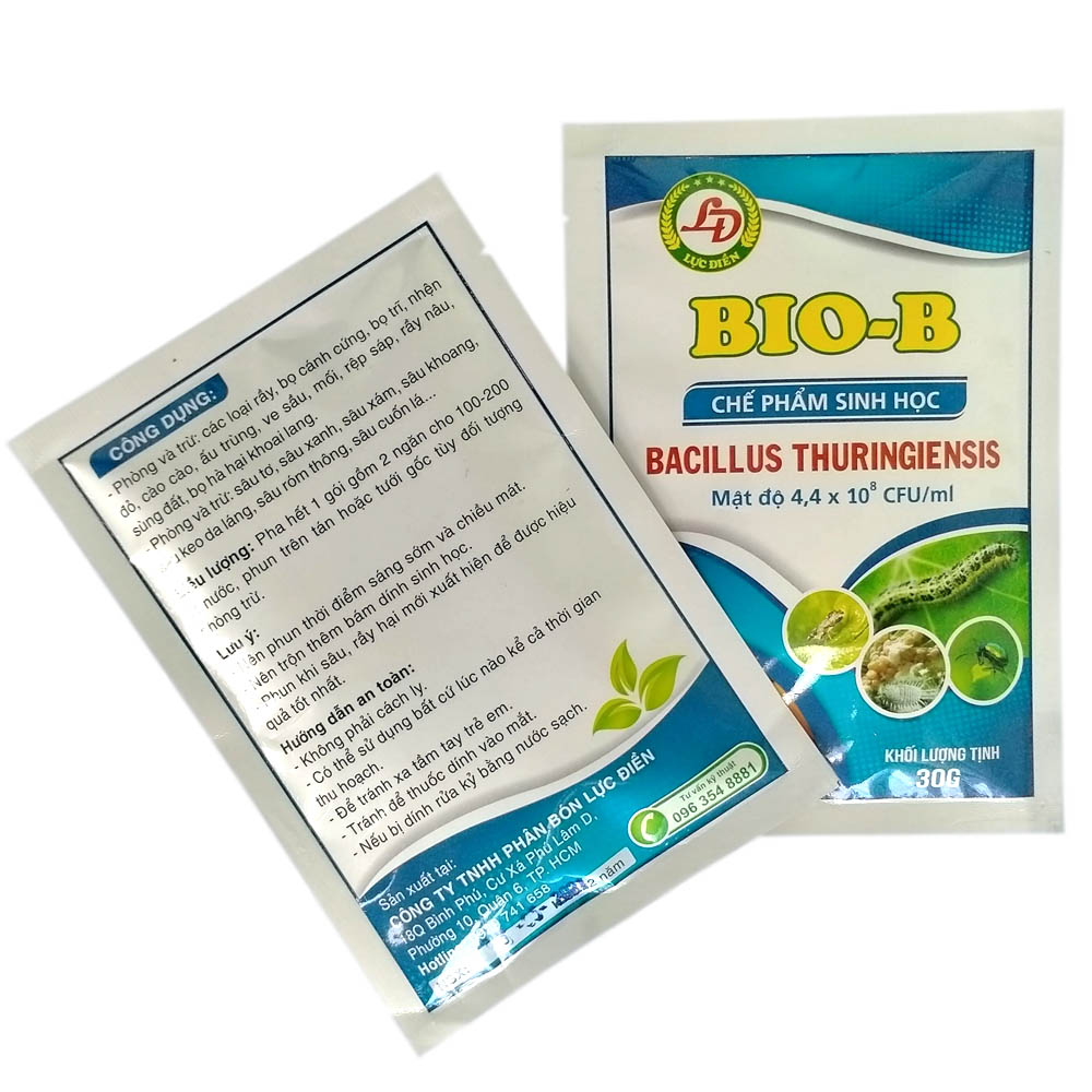 Bio - B phòng trừ bọ trĩ, nhện đỏ, rệp Bacillus Thuringiensis