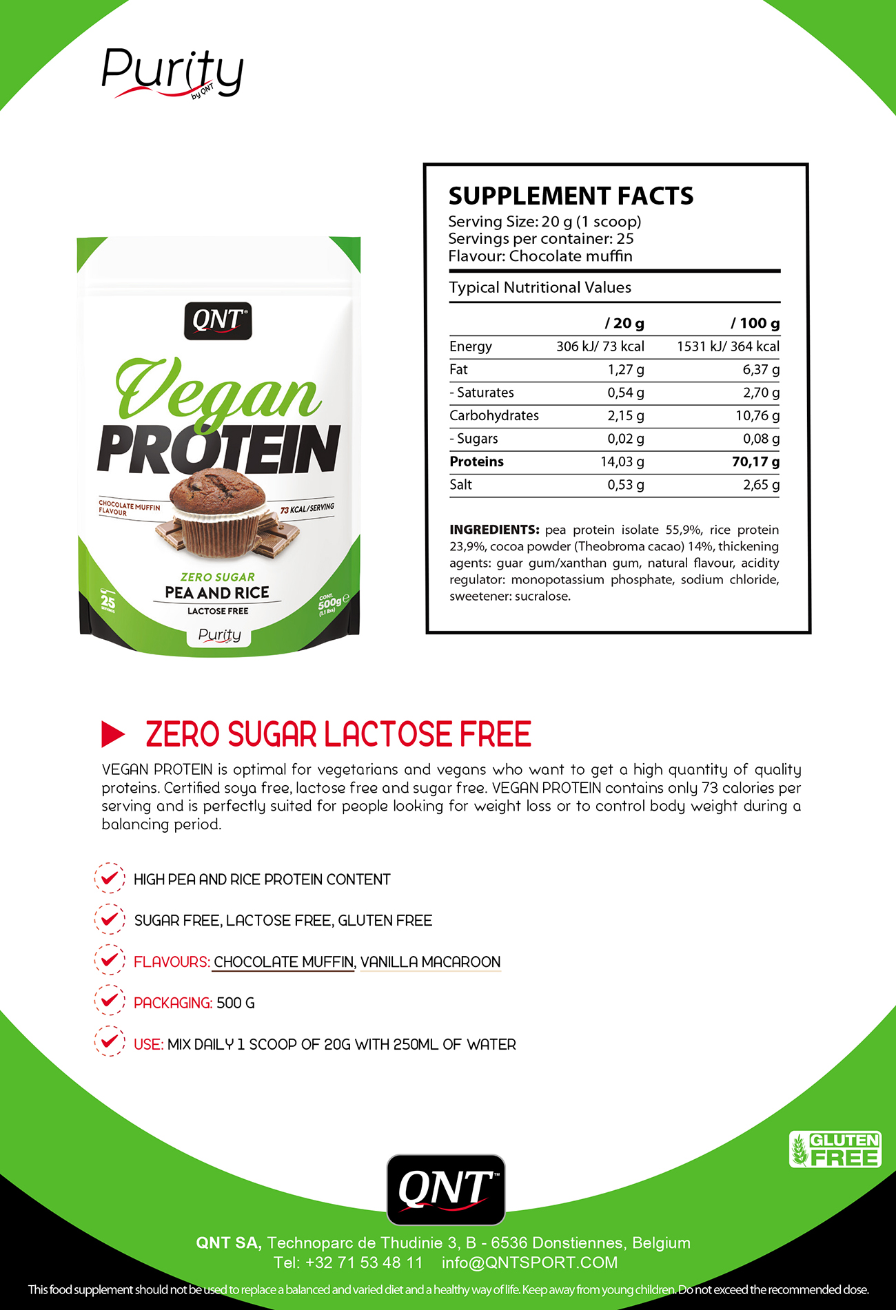 Thực phẩm bổ sung đạm thuần chay QNT Vegan Protein