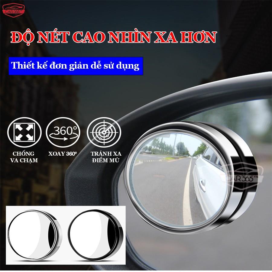 Bộ 2 Gương Lồi Gắn Cho Kính Gương Chiếu Hậu Tránh Điểm Mù Cho Xe Hơi, Xe Ô tô - CAR27