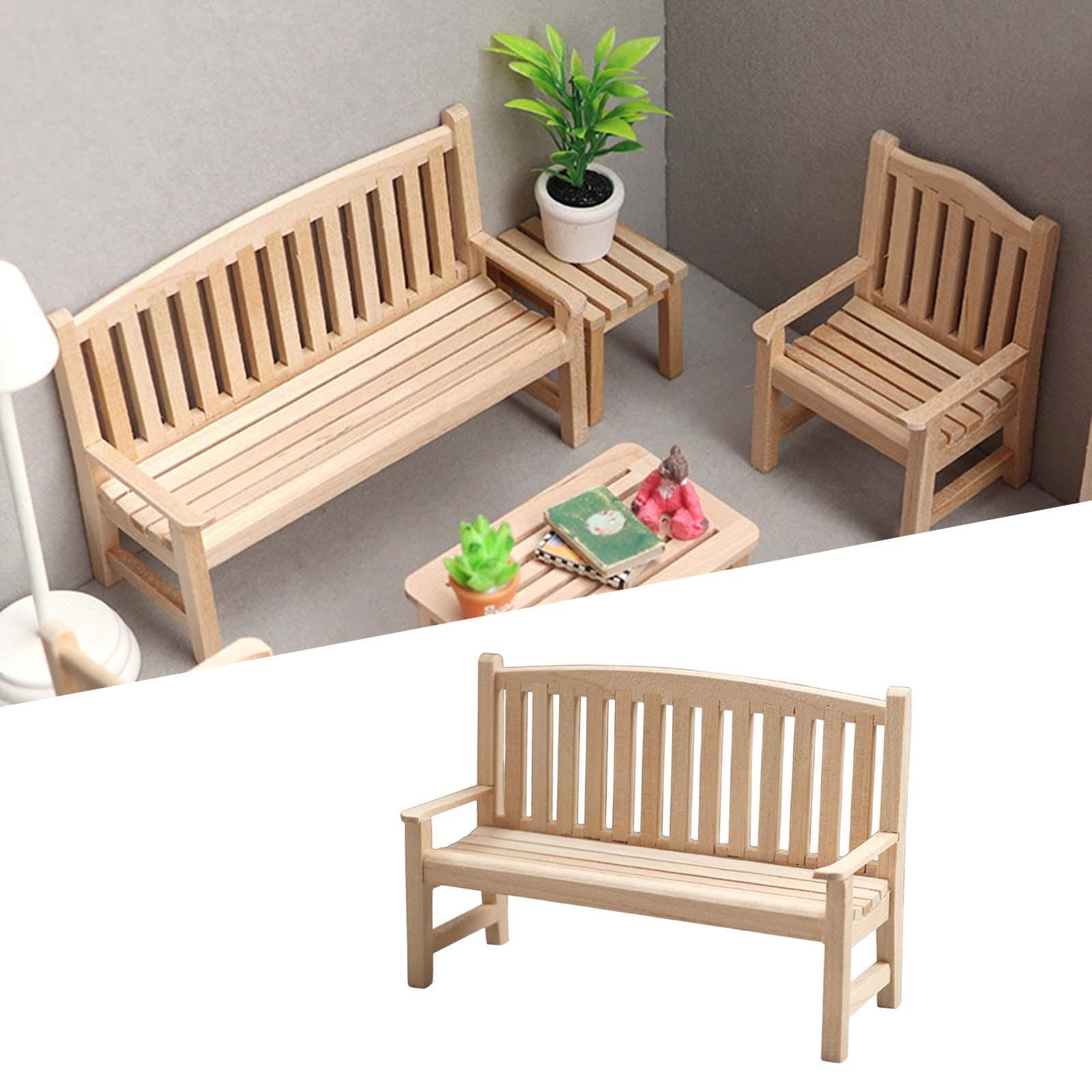 1:12 Miniature Garden Mini Decoration Wooden for Ornaments Accessories