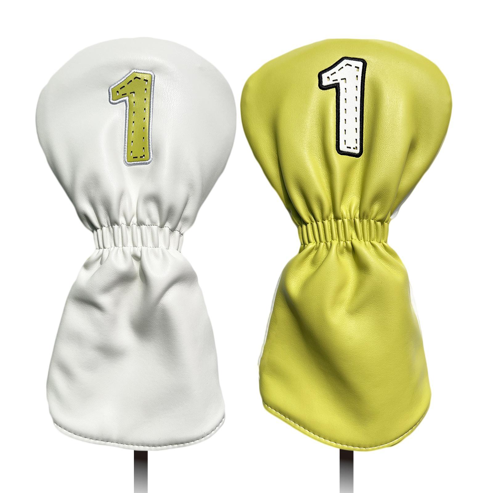 3Pcs PU Wood Golf Head Covers Men Women Universal Golf Club Head Covers