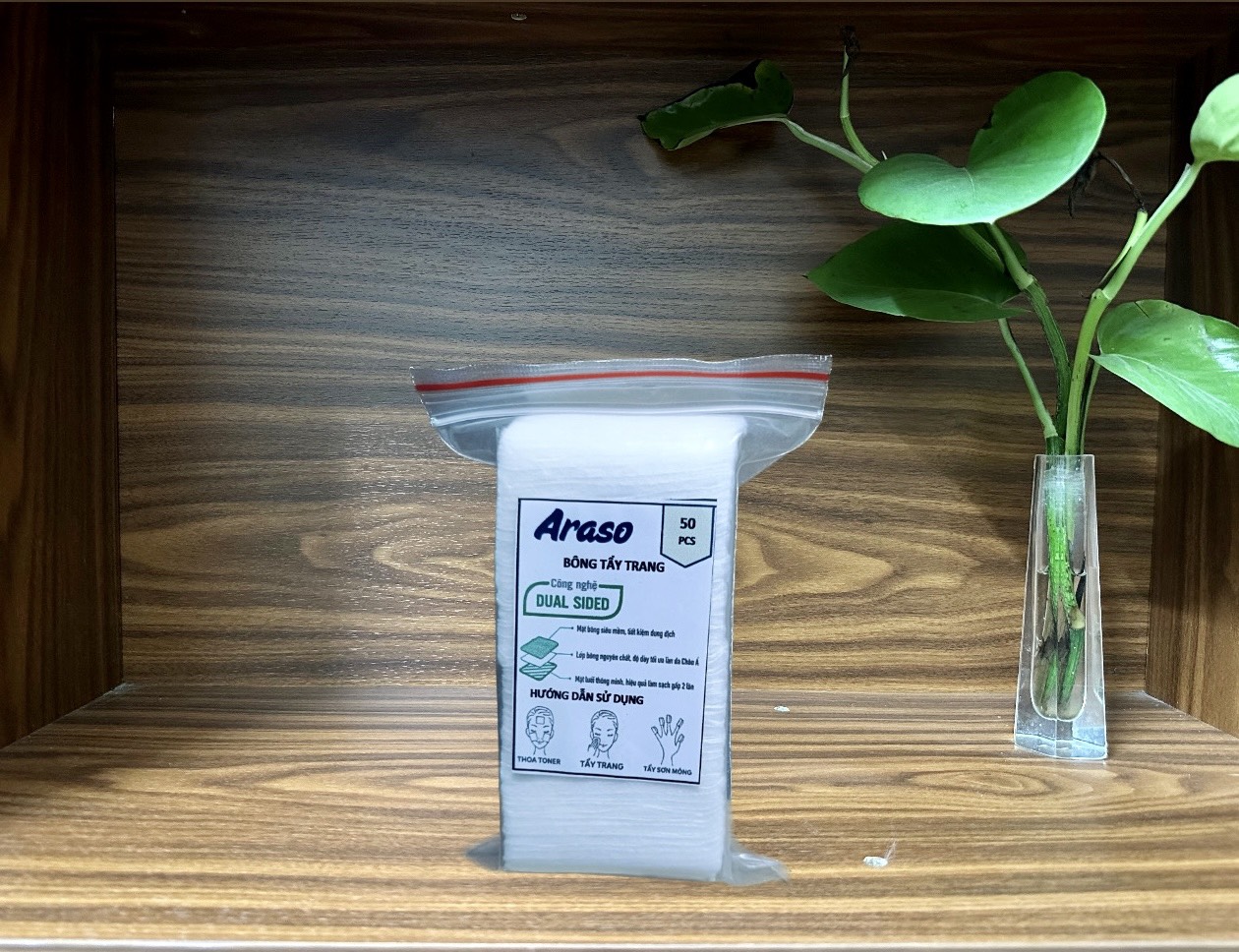 Bông tẩy trang Araso 50M