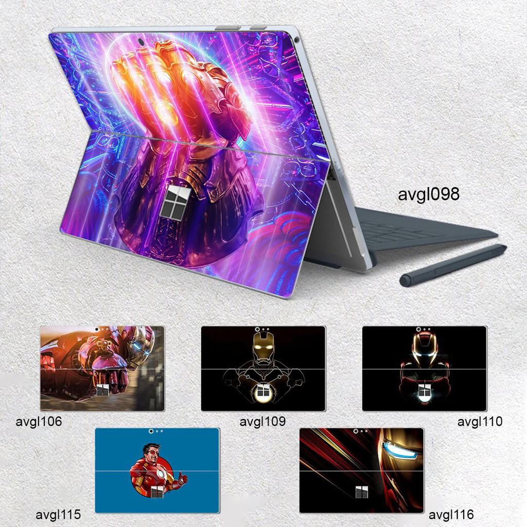 Skin dán hình Avenger x02 cho Surface 3 2015; Go, Go 2, Go 3; Pro 2 3 4 5 6 7 8 X