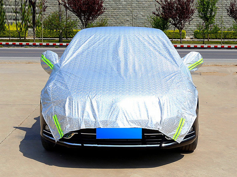 Bạt Che Nắng Xe Ô Tô Rằn Ri ( Loại Dày )