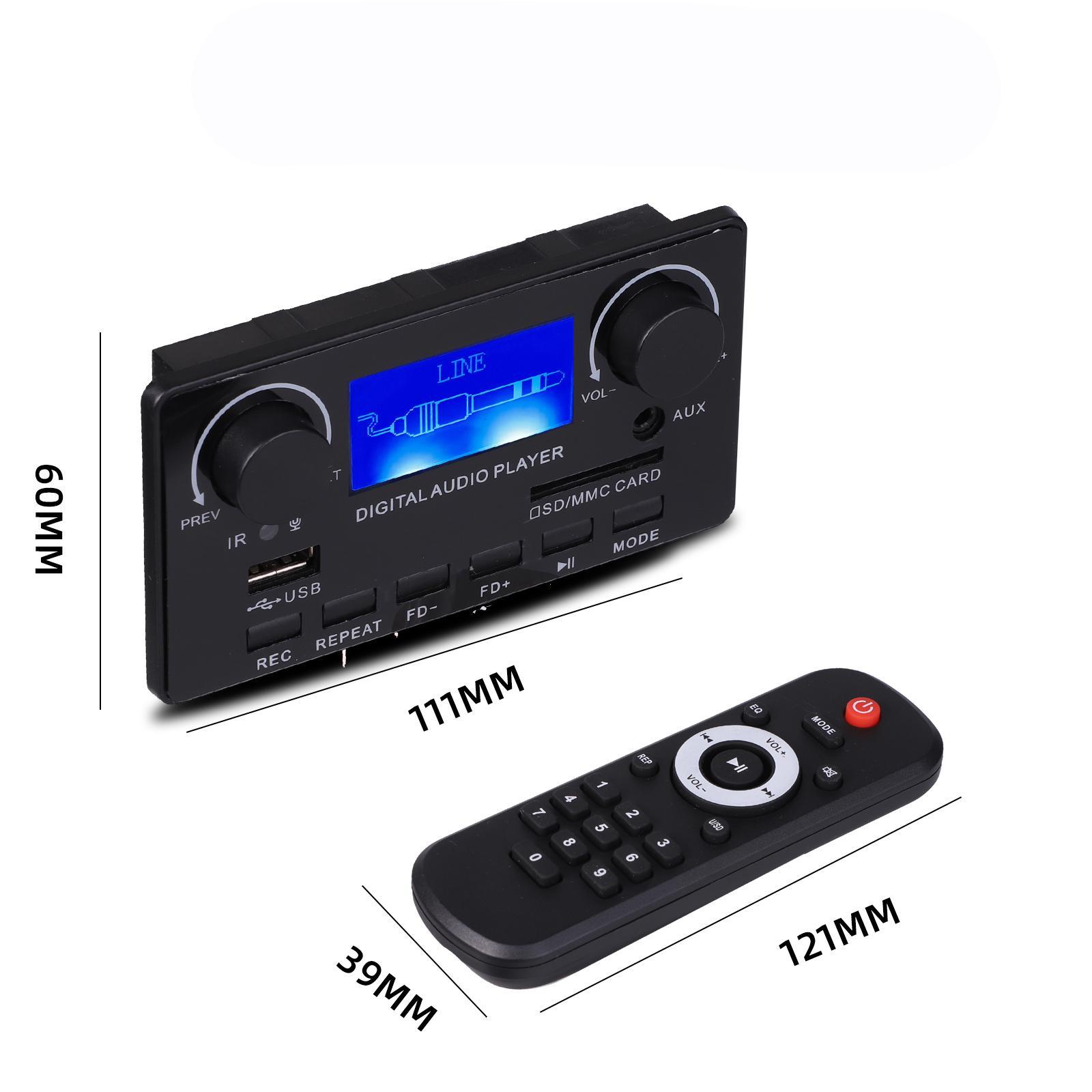 MP3 Player decrypt Auto Wireless Audio Module Support USB AUX Stereo