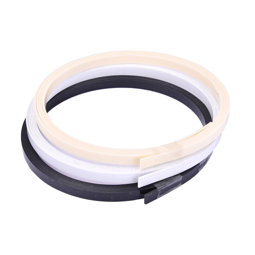 Sunnimix 3 Miếng Nhựa ABS Đàn Guitar Bass Ukulele Đàn Mandolin Ràng Buộc Purfling Que