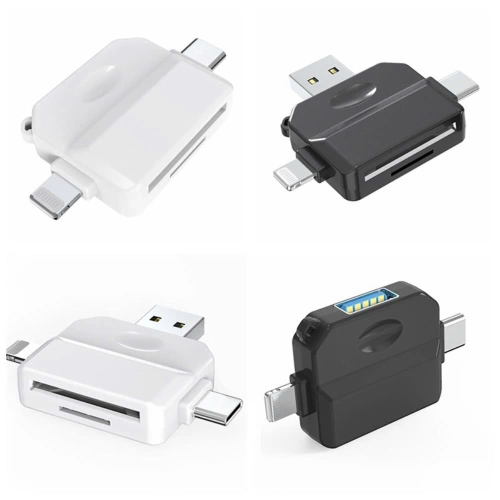 Đầu đọc thẻ nhớ SD, TF chân Type C, USB , IOS - Hàng Nhập Khẩu
