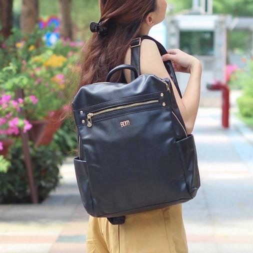 Balo học sinh, balo laptop da cao cấp, màu sắc thời trang - BOM