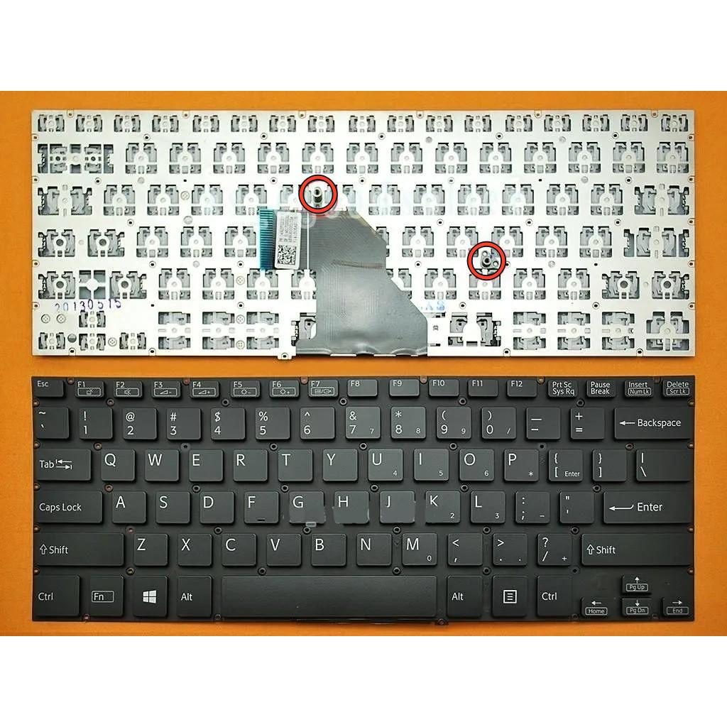 (KEYBOARD) BÀN PHÍM LAPTOP DÀNH CHO SONY SVF142 (CÁP CONG) dùng cho Cáp giữa cong sang trái. SVF14E, SVF142, SVF143