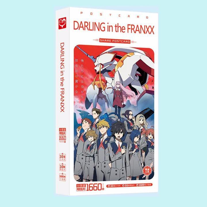 Postcard Darling in the FranXX hộp ảnh bộ ảnh có ảnh dán sticker lomo bưu thiếp tặng ảnh Vcone