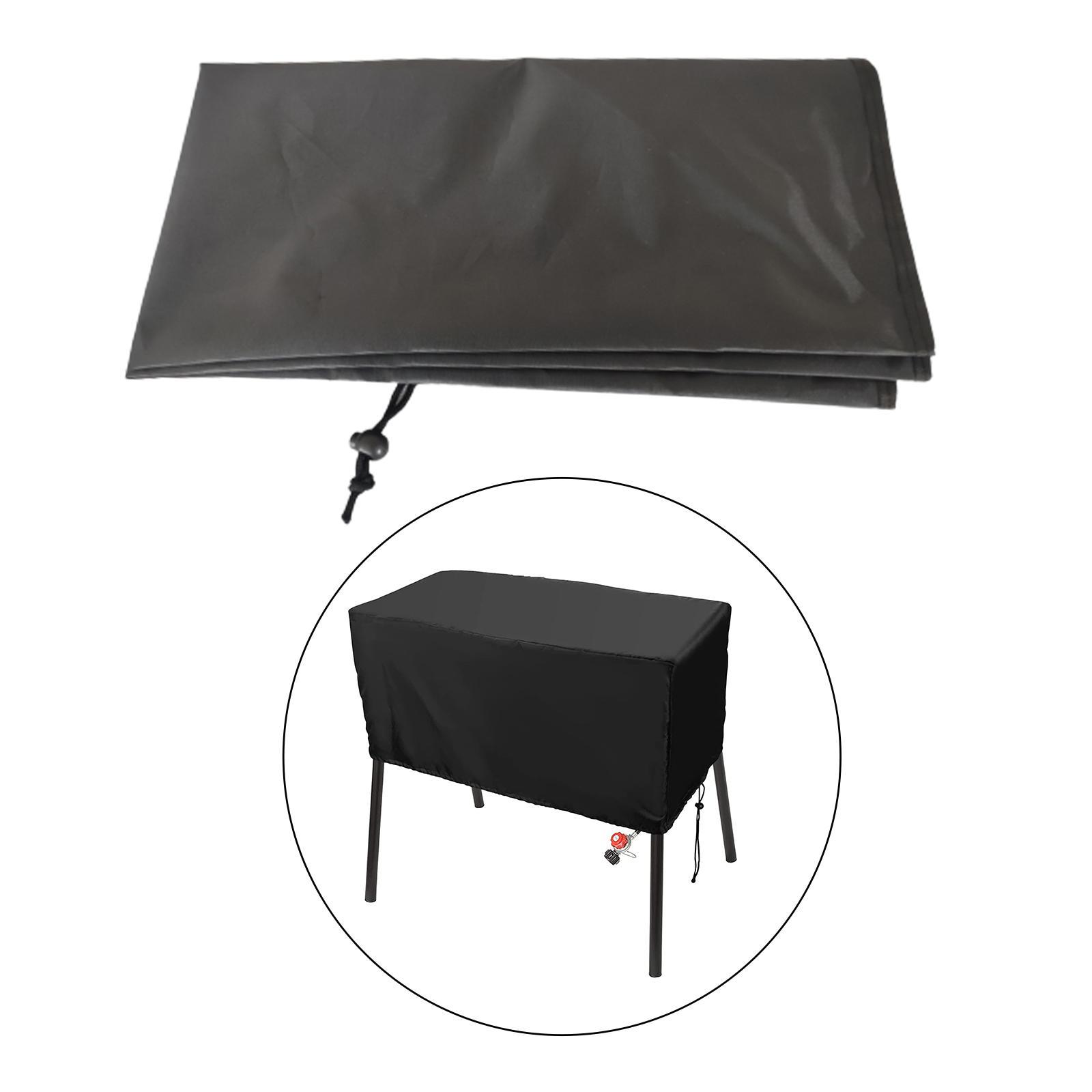 Burner Patio Cover for Double Burner Cooker BBQ Oxford Cloth Barbeque Cover