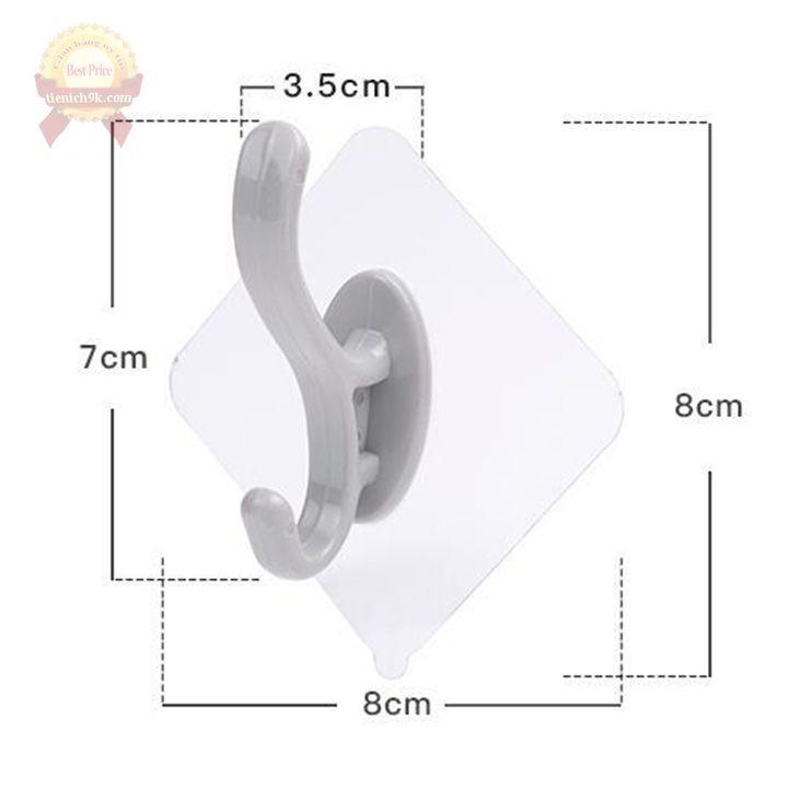 Combo 4 móc dính tường 2 chân siêu chắc thần thánh dán chịu lực 10kg