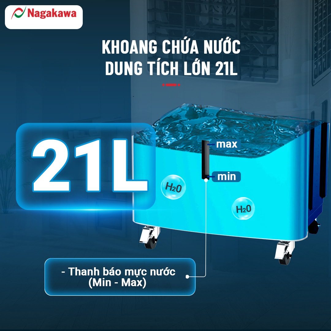 Máy làm mát Nagakawa NFC555 (21L) - Hàng chính hãng