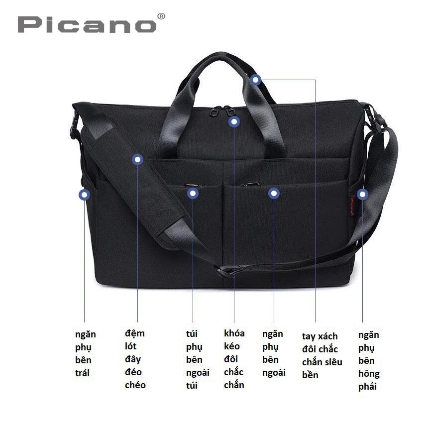 Túi xách du lịch, túi du lịch đa năng nhiều ngăn phong cách thể thao Picano P6569