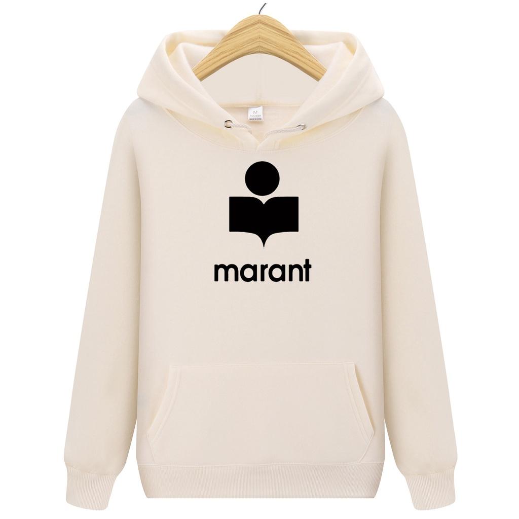 Áo nỉ Hoodie in chữ Maran hoodie Nam Nữ form rộng Unisex