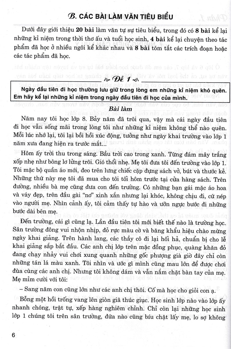 Những Bài Làm Văn Tiêu Biểu 8  _HA