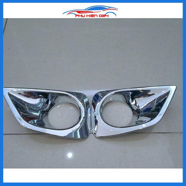 Ốp viền đèn gầm trước sau xe Vios 2014-2015-2016-2017 mạ Crom chống trầy trang trí làm đẹp xe
