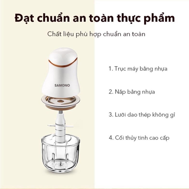 Máy xay thức ăn đa chức năng SAMONO SW099, xay thịt tỏi ớt năng suất 200W - Hàng chính hãng