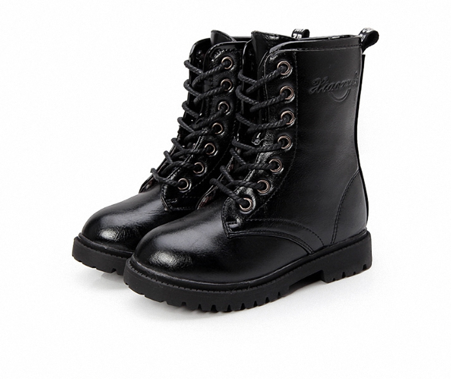 Bốt combat/Boots cổ ngắn cho bé gái, phong cách Hàn Quốc, BA238
