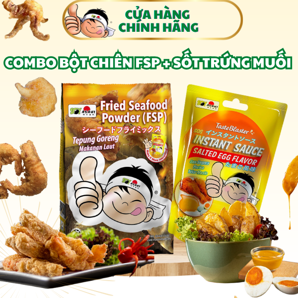 Combo hấp dẫn bột chiên giòn Fsp + Sốt Trứng muối Soy Asahi