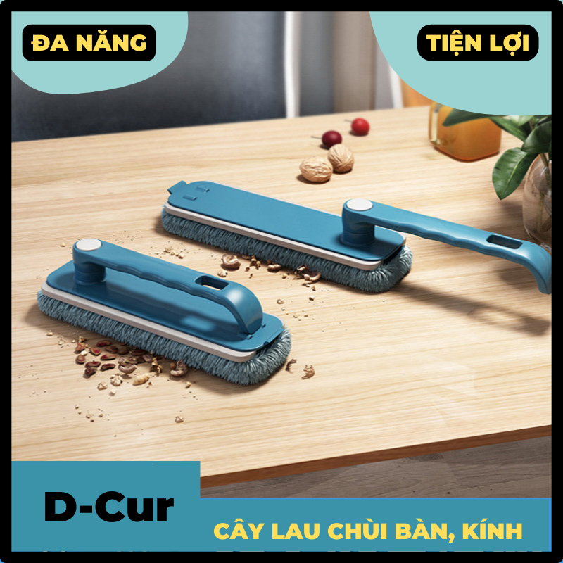 Cây Lau Bàn Ghế, Cửa Kính, Đa Năng Tiện Dụng 360 Độ Có Thể Gập Lại - Có Dụng Cụ Vệ Sinh Cây Lau