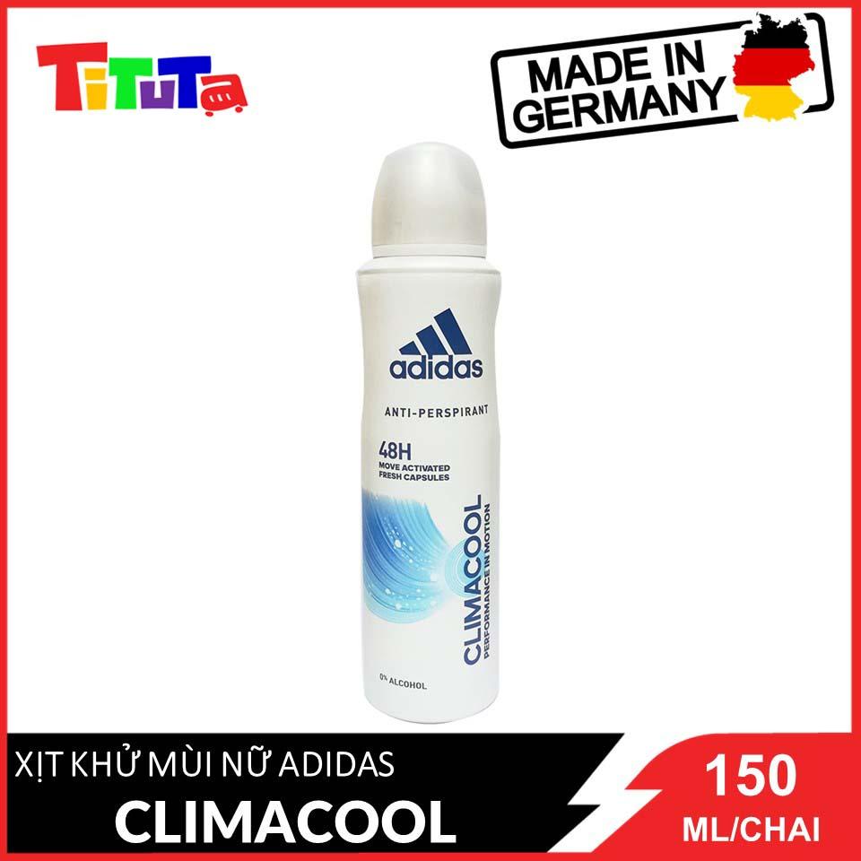 Xịt Khử Mùi Toàn Thân Nữ Ngăn Mồ Hôi Adidas Climacool 150ml