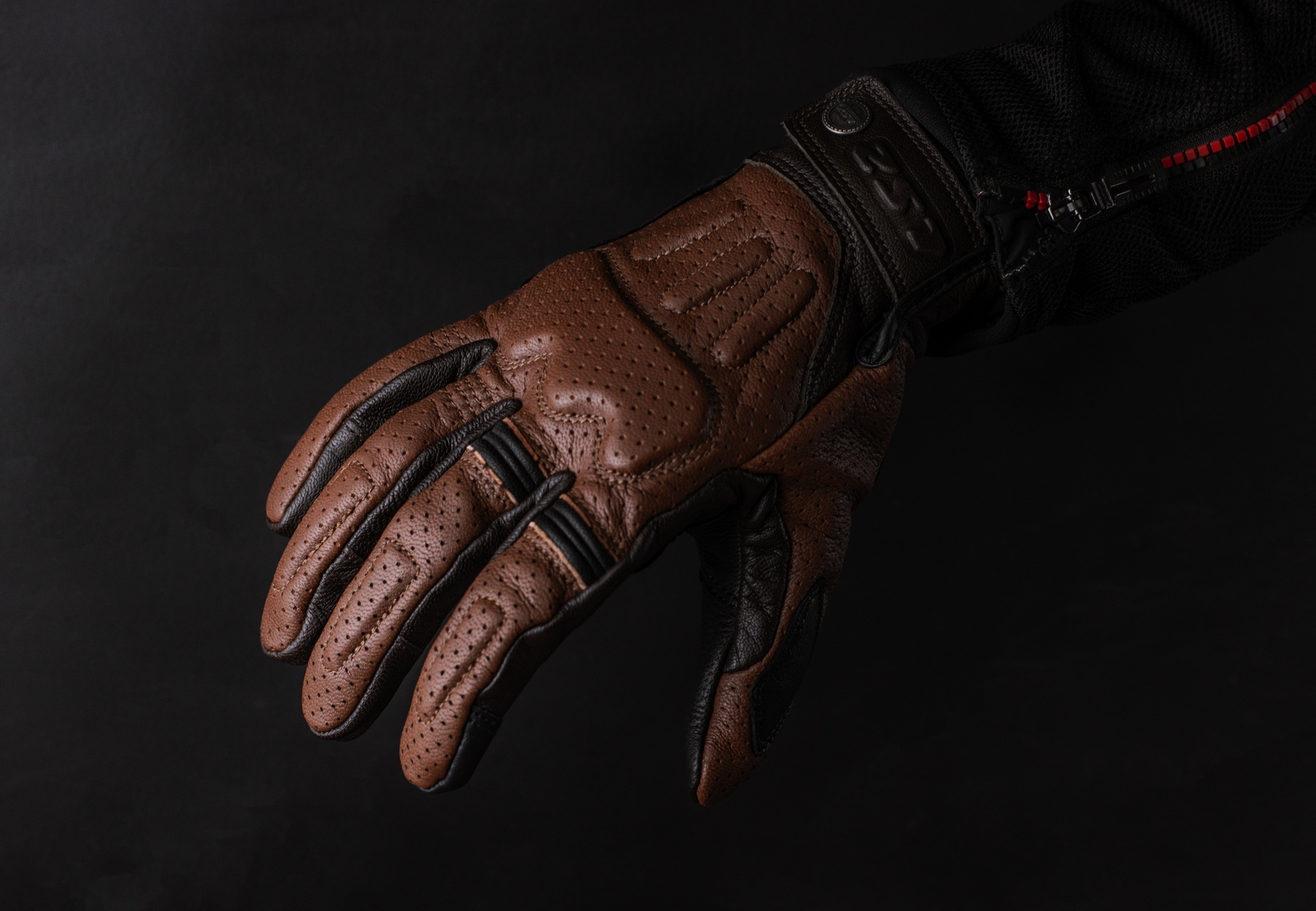 Găng Tay Da Dê Bảo Hộ Lái Moto, Xe Máy LS2 RUST MAN LEATHER DÀI NGÓN - GARA20