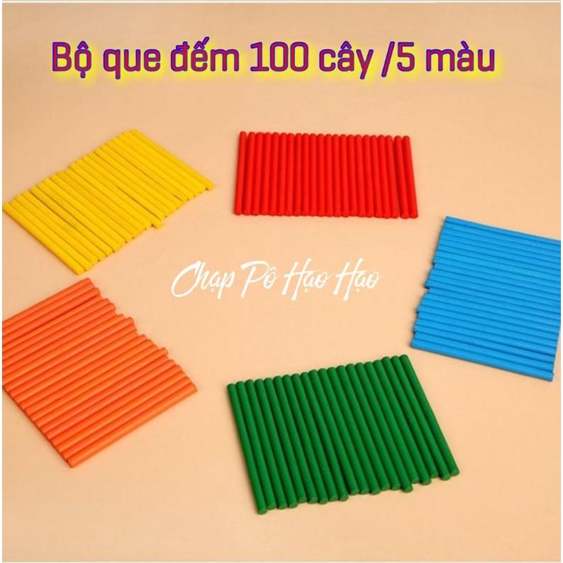 ĐỒ CHƠI TOÁN HỌC - BỘ THẺ HỌC SỐ ĐẾM/PHÉP TÍNH KÈM QUE TÍNH CHO BÉ