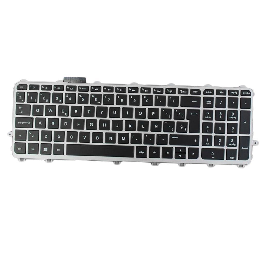 Notebook Keyboard Suit for ENVY 15-j w/ Silver Frame Laptop SP Layout Black