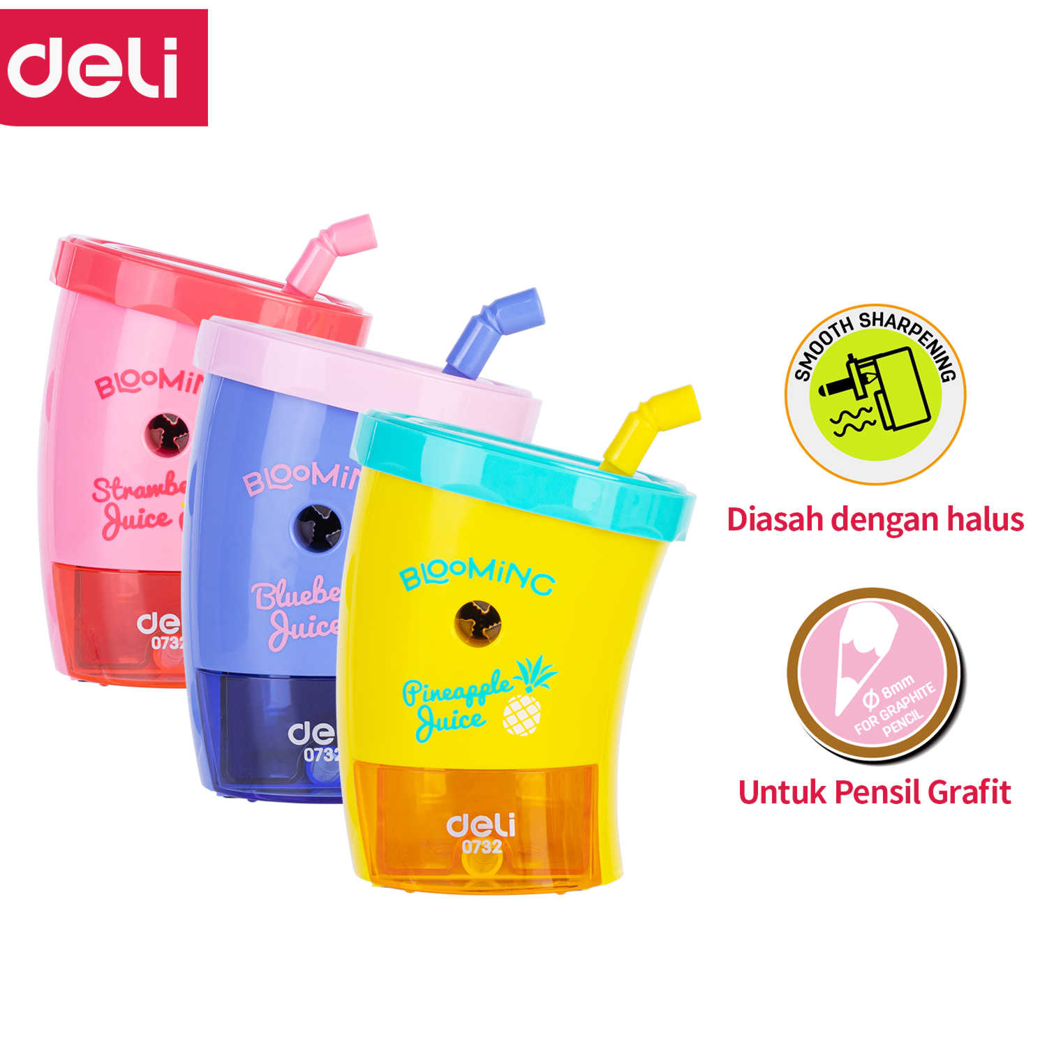 Chuốt Chì Quay Tay 732 Deli - Giao Màu Ngẫu Nhiên