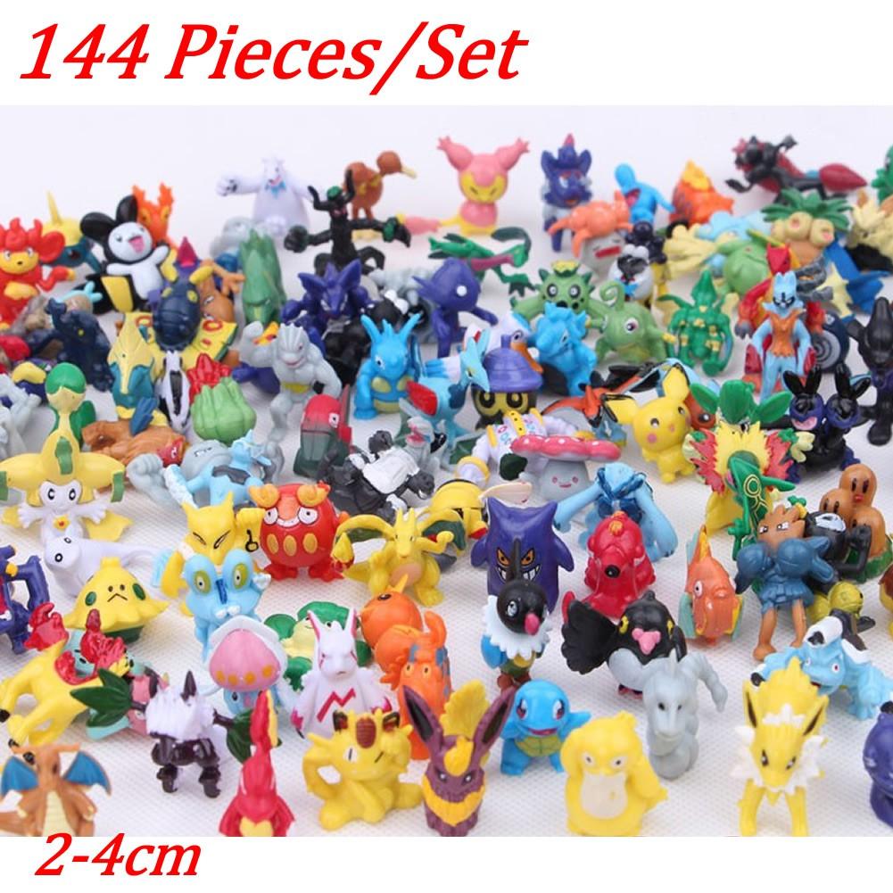 bán rẻ Bộ 144 poke mo n đồ chơi mini 2-4cm ngộ nghĩnh Đồ chơi trẻ em