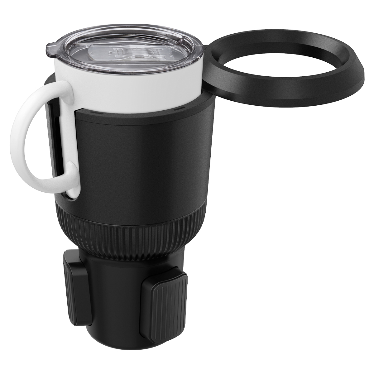 Phụ Kiện Để Ly Trên Xe Hơi Spigen Hydrohub Cup Holder Black CH100 - Hàng Chính Hãng